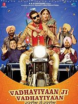 Affiche de Vadhayiyaan Ji Vadhayiyaan, film à voir en streaming sur Pygargue