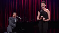 image de Jimmy Fallon et Anne Hathaway reprennent des classiques du rap façon Broadway