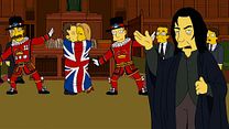 image de L'hommage prémonitoire des Simpson à Alan Rickman et David Bowie