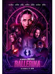 Affiche de De l'univers de John Wick : Ballerina, film à voir en streaming sur Pygargue