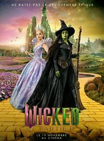 Affiche de Wicked : partie II, film à voir en streaming sur Pygargue