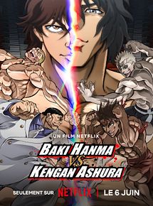 Affiche de Baki Hanma vs Kengan Ashura, film à voir en streaming sur Pygargue