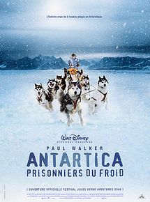 Affiche de Antartica, prisonniers du froid, film à voir en streaming sur Pygargue