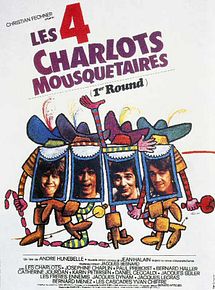 Affiche de Les Quatre Charlots mousquetaires, film à voir en streaming sur Pygargue