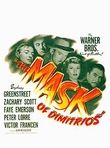 Affiche de Le Masque de Dimitrios, film à voir en streaming sur Pygargue