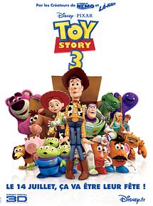 Affiche de Toy Story 3, film à voir en streaming sur Pygargue