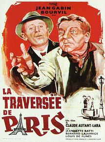 Affiche de La Traversée de Paris, film à voir en streaming sur Pygargue
