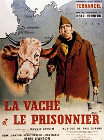 Affiche de La Vache et le prisonnier, film à voir en streaming sur Pygargue