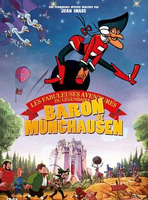 Affiche de Les Fabuleuses aventures du légendaire baron de Munchausen, film à voir en streaming sur Pygargue