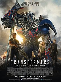 Affiche de Transformers : l'âge de l'extinction, film à voir en streaming sur Pygargue