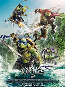 Affiche de Ninja Turtles 2, film à voir en streaming sur Pygargue