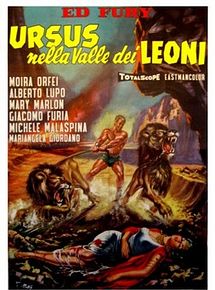 Affiche de Maciste dans la vallée des lions, film à voir en streaming sur Pygargue
