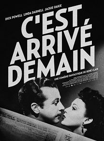 Affiche de C'est arrivé demain, film à voir en streaming sur Pygargue
