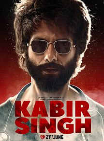 Affiche de Kabir Singh, film à voir en streaming sur Pygargue
