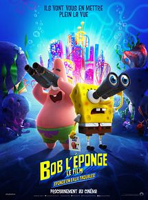 Affiche de Bob l'éponge - Le film : Éponge en eaux troubles, film à voir en streaming sur Pygargue