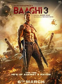Affiche de Baaghi 3, film à voir en streaming sur Pygargue