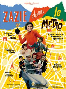 Affiche de Zazie dans le métro, film à voir en streaming sur Pygargue