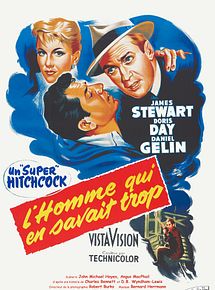 Affiche de L'Homme qui en savait trop, film à voir en streaming sur Pygargue
