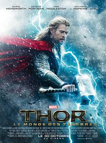 Affiche de Thor : Le Monde des ténèbres, film à voir en streaming sur Pygargue