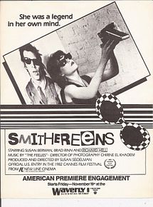 Affiche de Smithereens, film à voir en streaming sur Pygargue