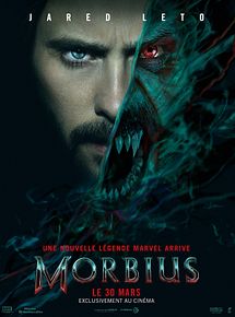 Affiche de Morbius, film à voir en streaming sur Pygargue
