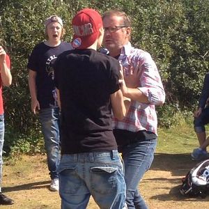 Photo Fight on a swedish beach