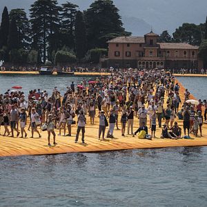 Photo Christo : Marcher sur l'eau