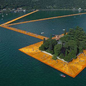 Photo Christo : Marcher sur l'eau