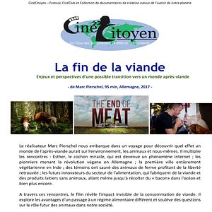 Photo La Fin de la viande