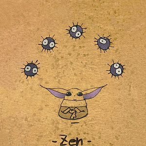 Photo Zen : Grogu et les Susuwatari