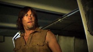 image de Norman Reedus dans un épisode de The Walking Dead... surprenant !