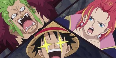 poster de la série Labyrinthe souterrain. Luffy contre l'homme-wagon