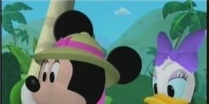 poster de la série Mickey et Minnie font un safari