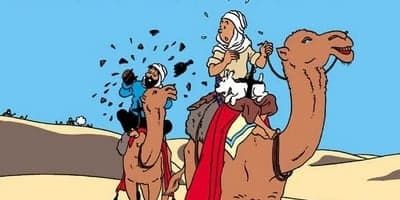 poster de la série Tintin en Amérique