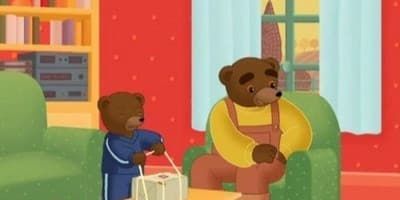 poster de la série Petit Ours Brun casse son jouet