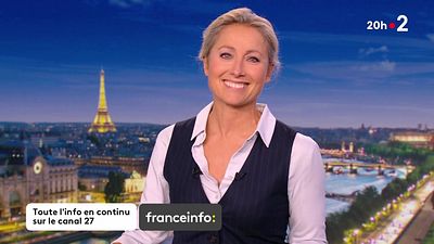 image de la news “Pardon”, Anne-Sophie Lapix craque en plein JT…