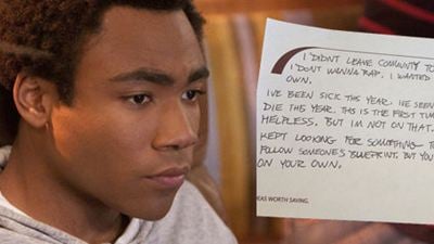 "Community" : la lettre d'adieu bien déprimante de Donald Glover à la série