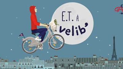 Ce soir, E.T. revient à Vélib' dans Paris