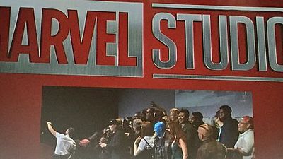 image de la news Comic-Con 2016 : Chris Pratt, Brie Larson, Benedict Cumberbatch... posent pour le super-selfie de Marvel