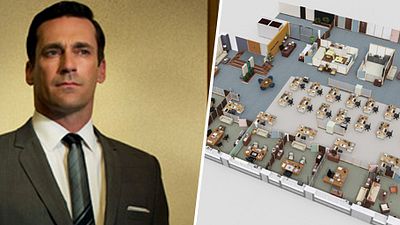 image de la news Mad Men, The Office... Découvrez les plans en 3D des bureaux de vos séries cultes !