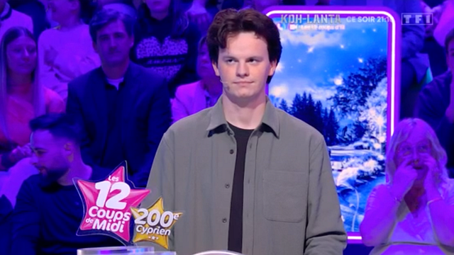 image de la news Les 12 Coups de midi : “Je lui ai menti tout le week-end”, surprise réussie pour la 200ème de Cyprien !