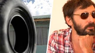 image de la news "Rubber" : Quentin Dupieux (alias Mr. Oizo) au micro