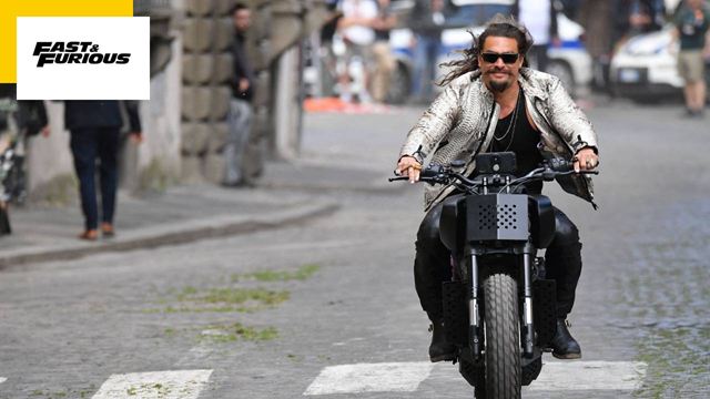 Fast and Furious 10 : des photos du nouveau méchant, Jason Momoa, qui s'éclate en moto sur le tournage à Rome