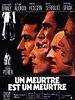 poster de Un meurtre est un meurtre
