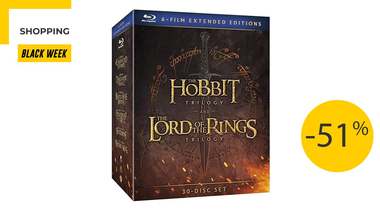 Black Week: -51% on 6 Lord of the Rings movies