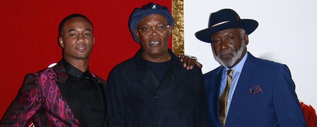 Jessie T. Usher, Samuel L. Jackson et Richard Roundtree à la Première de 