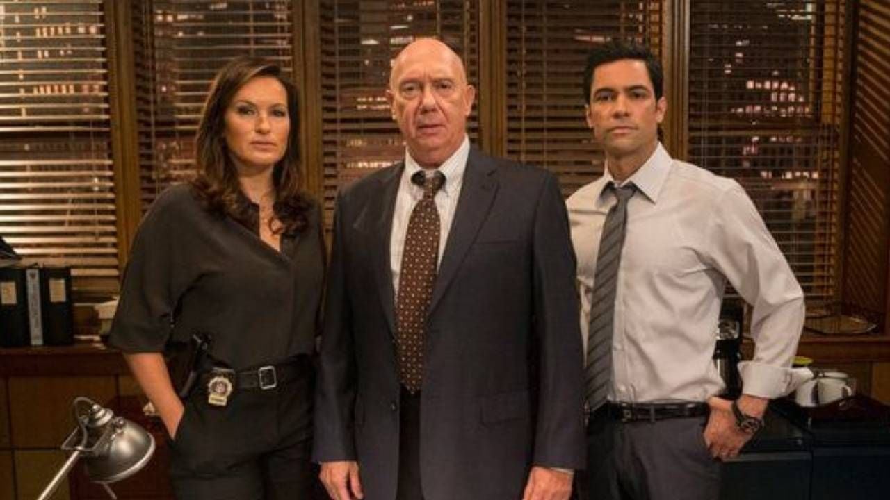 Mariska Hargitay, Dann Florek and Danny Pino in 