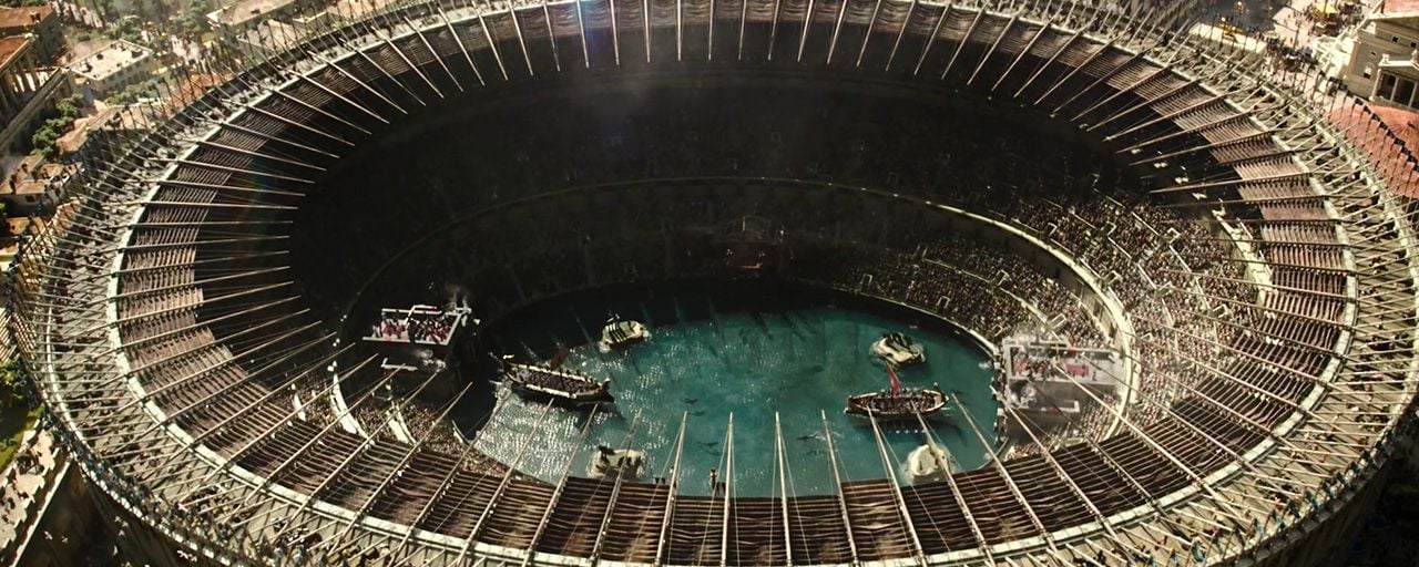 C'est LA scène qui fait débat dans Gladiator II : y'avait-il des requins  dans le Colisée ? Etait-il immergé ? Un historien nous répond ! - Actus  Ciné - AlloCiné
