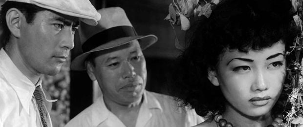 Toshirô Mifune (esquerda) em 