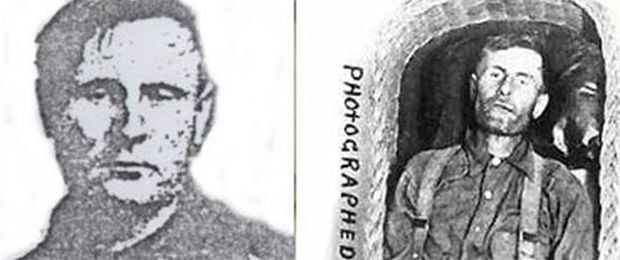 O corpo de Elmer McCurdy.